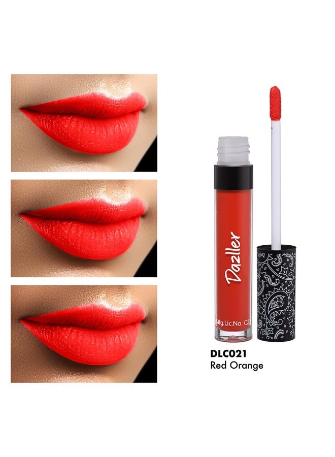 دازلير أحمر شفاه دازلر أول داي، 5 غرام، DLC021، لون مطفي فائق الكثافة، مقاوم للتلطخ، لا يترك أثراً، خفيف الوزن، يدوم حتى 8 ساعات - Image 3